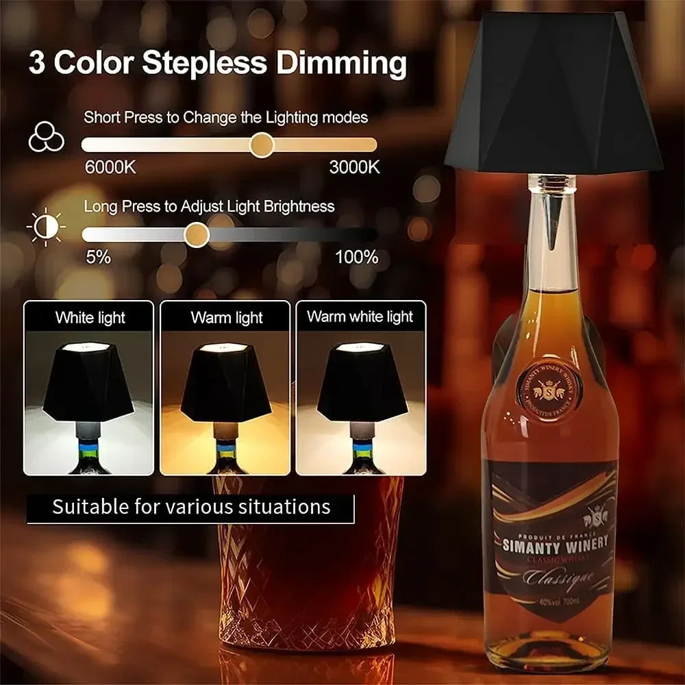 Lumescient™ Flaschenlampe für Wein- & Champagnerflaschen
